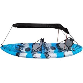 Lightweight Kayak Sun Shade Canopy, Easy Install, Suitable for Boats, Canoes, Kayaks Fishing, Outdoor Activities with Storage Bag (Black)