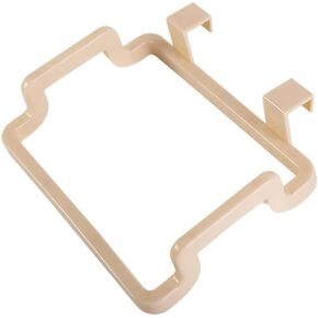 Beige Over The Cabinet Garbage Bag Rack, Hanging Garbage Bags Holder Trash Bag Holder Rack for Kitchen Cabinets Doors and Cupboards, Kitchen Waste Bins, Trash, Recycling and Compost