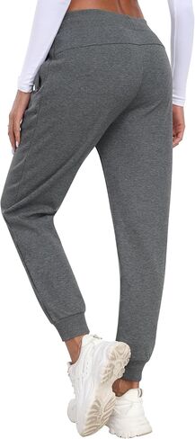 MoFiz Women's Fleece Lined Joggers Hiking Pants High Waisted Thermal Outdoor Sweatpants for Women with Zipper Pockets in Saudi Arabia