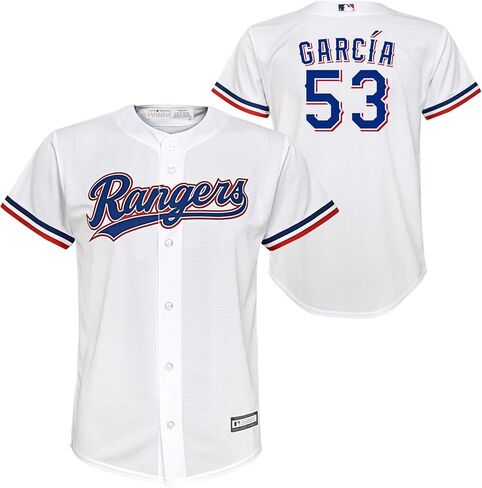 Outerstuff Adolis Garcia Texas Rangers MLB Kids 4-7 قميص لاعب منزلي أبيض in Saudi Arabia