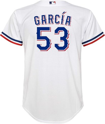 Outerstuff Adolis Garcia Texas Rangers MLB Kids 4-7 قميص لاعب منزلي أبيض in Saudi Arabia