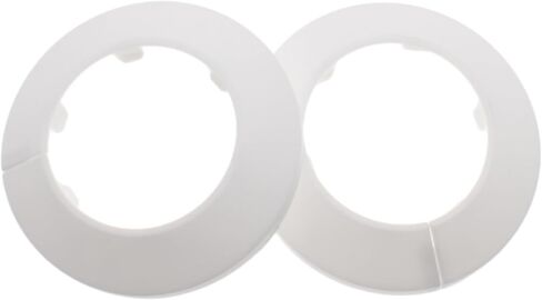 FDXGYH 3" Water Pipe Flange Cover 4 Pcs Snap Type Round Escutcheon Plate Cover for Water Pipe Faucet Collar Decoration in Saudi Arabia