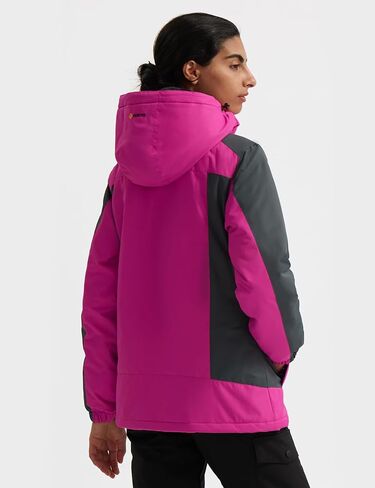 GEMYSE Women's Mountain Waterproof Ski Snow Jacket Warm Winter Windproof Rain Jacket Coat in Kuwait