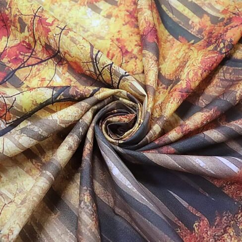 الخريف الغابات نسيج الجدار شنقا سقوط أوراق القيقب نسيج مسار الخريف تغطيها الأشجار الصفراء الخريف نسيج الغابات الطبيعية لغرفة النوم غرفة المعيشة ديكور الحفلات، 60 × 40 بوصة in Kuwait