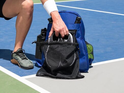 2-In-1 Pickleball Bag with Built-In Cooler - Pickle Ball Bag with Paddle Compartment, Ball Holder Pocket, Water Bottle Pocket & Mesh Sweat Pouch - Stylish Pickleball Backpack for Women & Men in Saudi Arabia