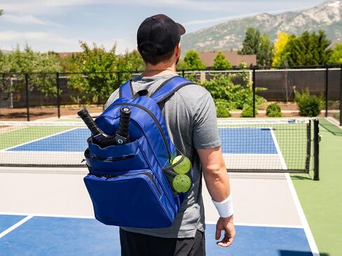 2-In-1 Pickleball Bag with Built-In Cooler - Pickle Ball Bag with Paddle Compartment, Ball Holder Pocket, Water Bottle Pocket & Mesh Sweat Pouch - Stylish Pickleball Backpack for Women & Men in Saudi Arabia