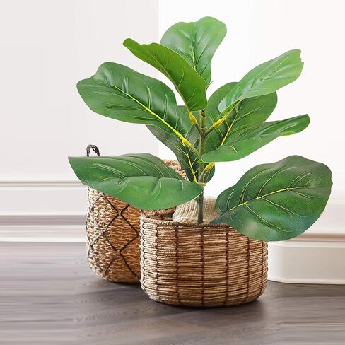 31" Tall Artificial Fiddle Leaf Fig Tree Faux Ficus Lyrata for Indoor Outdoor Office Home Shop Farmhouse Decor (31 inch) in Saudi Arabia