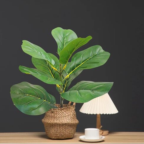31" Tall Artificial Fiddle Leaf Fig Tree Faux Ficus Lyrata for Indoor Outdoor Office Home Shop Farmhouse Decor (31 inch) in Saudi Arabia