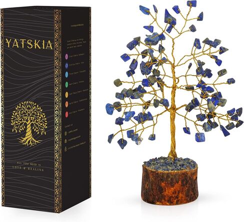 Seven Chakra Tree - Chakra Tree of Life - Crystal Tree for Positive Energy - Gemstone Tree - Chakra Money Tree - Mini Naturals Trees - Crystal Trees As Home Decor in Saudi Arabia