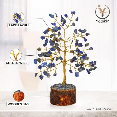 Seven Chakra Tree - Chakra Tree of Life - Crystal Tree for Positive Energy - Gemstone Tree - Chakra Money Tree - Mini Naturals Trees - Crystal Trees As Home Decor in Saudi Arabia