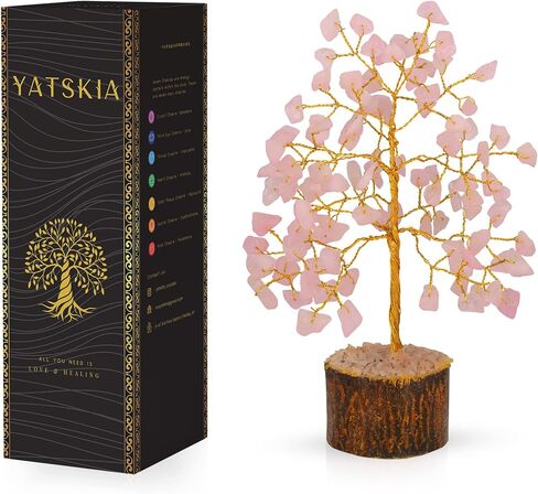 Seven Chakra Tree - Chakra Tree of Life - Crystal Tree for Positive Energy - Gemstone Tree - Chakra Money Tree - Mini Naturals Trees - Crystal Trees As Home Decor in Saudi Arabia