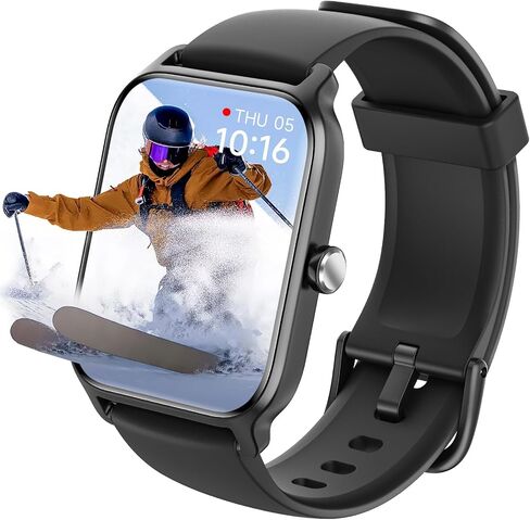 Smart Watch for Women Men,Compatible with iPhone/Android [1.8" HD Screen][Alexa Built-in]Waterproof Fitness Tracker with Bluetooth 5.3(Answer/Make),Heart Rate Monitor 100+ Sports Fitness Watch in Saudi Arabia