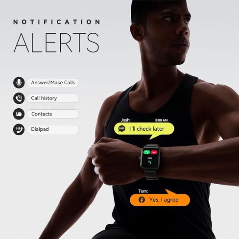 Smart Watch for Women Men,Compatible with iPhone/Android [1.8" HD Screen][Alexa Built-in]Waterproof Fitness Tracker with Bluetooth 5.3(Answer/Make),Heart Rate Monitor 100+ Sports Fitness Watch in Saudi Arabia
