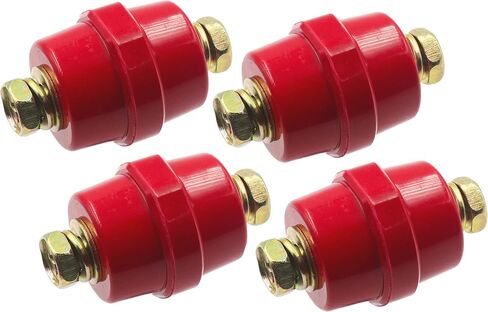 LBY 4pcs Busbar Insulator, SM-51 Polyester Insulated Junction Post with Screw(M8), High-Strength Cable Terminals, Resin(Red) in Saudi Arabia