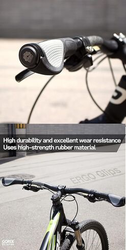 GORIX Bike Ergo Grips Bar End Cycle Lock On Handlebar Mountain Bicycle MTB(GX-D2(Global Edition)) in Kuwait