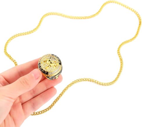 10 قطع من حلقة الكأس لبطولة الماعز من Highergo مع سلسلة عنق عرض وجائزة ميدالية الماعز هدية لجائزة كرة القدم الماعز MVP بطل البطولة الرياضية in Kuwait