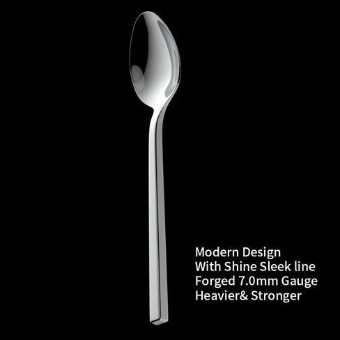 Alata Cube Black 20-Piece Forged Silverware Set Stainless Steel Flatware Set,Service for 4,Matte Satin Polished Cutlery Set,Dishwasher Safe in Saudi Arabia
