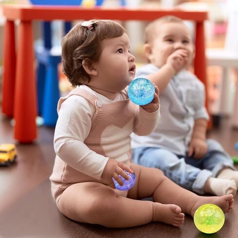 4 PCS Colorful Stress Balls for Adults and Kids,Squeeze Color Change Ball Fidget Toy,Sensory Squishy Balls for Teens Girls and Boys,Stretchy Toys,Hand Exercise Bouncy Balls in Saudi Arabia