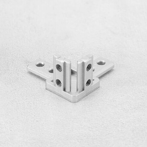 The Lord of the Tools 4PCS 3-Way End Corner Bracket Connector with Screws for 8mm T Slot European Standard Aluminum Extrusion Profile 4040 Series Silver in Saudi Arabia