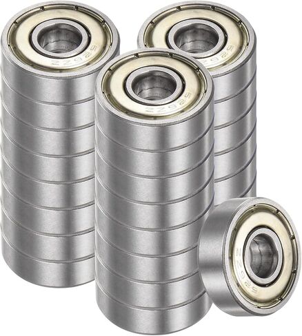 25pcs 625-ZZ Deep Groove Ball Bearings - [5mm Bore x 16mm OD x 5mm Thickness] Double Metal Shielded P6 Bearings for Industrial Equipment, Carbon Steel, Z1 in Saudi Arabia