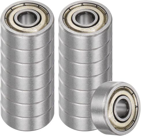 25pcs 625-ZZ Deep Groove Ball Bearings - [5mm Bore x 16mm OD x 5mm Thickness] Double Metal Shielded P6 Bearings for Industrial Equipment, Carbon Steel, Z1 in Saudi Arabia