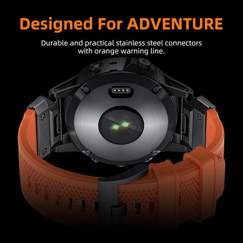Special Forces Ultra Bands 26mm Designed for Garmin Fenix 5X/Fenix 6X/Fenix 7X Band,Quick Release Durable NBR Rubber Watch Band for Fenix 5X Plus/Fenix 3/Fenix 6X Pro/Descent in Kuwait