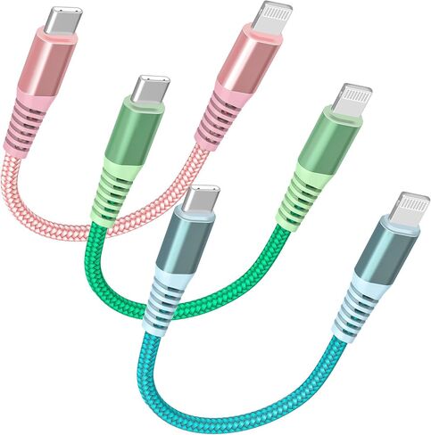 كابل شاحن USB C قصير 3 عبوات 8 بوصة in Saudi Arabia