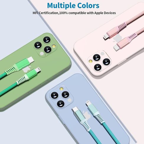كابل شاحن USB C قصير 3 عبوات 8 بوصة in Saudi Arabia