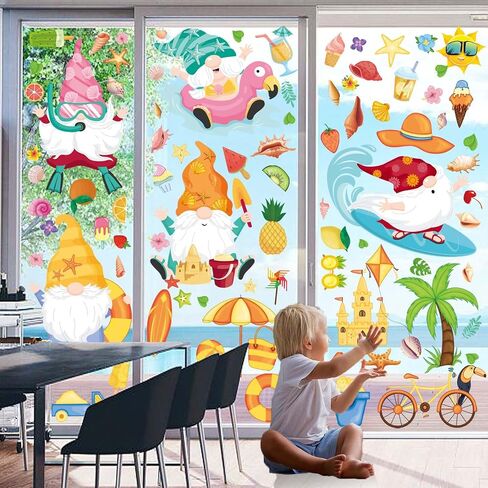 Halloween Window Clings, 9 Sheets Scary Bloody Handprint Footprint Window Stickers for Toilet BathroomDecorations, Window Decals for Halloween School Home Office Party Decorations in Saudi Arabia
