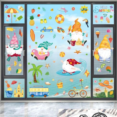 Halloween Window Clings, 9 Sheets Scary Bloody Handprint Footprint Window Stickers for Toilet BathroomDecorations, Window Decals for Halloween School Home Office Party Decorations in Saudi Arabia