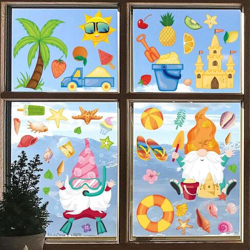 Halloween Window Clings, 9 Sheets Scary Bloody Handprint Footprint Window Stickers for Toilet BathroomDecorations, Window Decals for Halloween School Home Office Party Decorations in Saudi Arabia