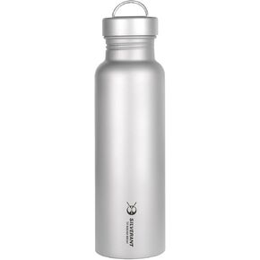 Titanium Water Bottle 1500ML/52.8 fl oz Sports Water Bottle Ultralight Leakproof for Outdoor, Camping Hiking Hydration EDC Sport Bottle