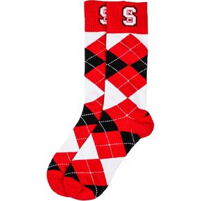 North Carolina State Wolfpack Argyle Dress Socks - NCAA Officially Licensed