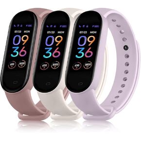 Vancle 3 PACK Bands for Amazfit Band 5 Replacement bands, Soft Silicone Sport Strap Wristband Compatible with Amazfit Band 5 Watchband Accessories