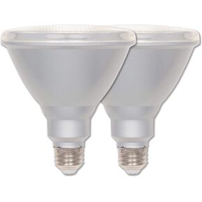 Westinghouse 5311400 15-Watt (90-Watt Equivalent) PAR38 Flood Dimmable Bright White Indoor/Outdoor Energy Star LED Bulb, Medium Base, 2 Pack