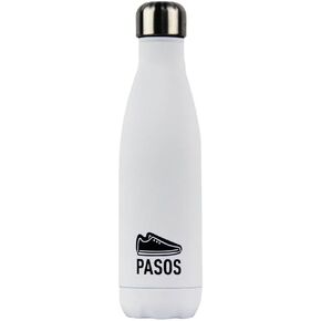PASOS Eco-Friendly Stainless Steel Water Bottle, 20oz Double Wall Vacuum Insulated Water Bottle Leak Proof, BPA Free, Keep Cold and Hot Tumbler sport water bottle (White)