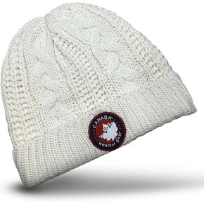CANADA WEATHER GEAR Knitted Beanie for Women - Cozy Single Soft, Warm & Thick Womens Beanie - Breathable Winter Hats