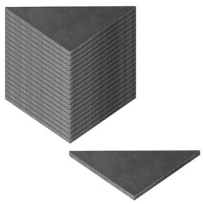eoere 20 PCS Steel Plate Gussets 4" x 4" x 1/8", Weld On Triangle Gusset Base Plate for Structural Joint Support (11 Gauge Steel)