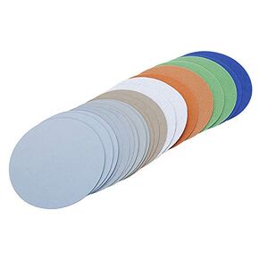 Mix Grit Set Water Wet Dry Grinding Abrasive Paper 7inch 180mm Grit 3000-10000 Sanding Discs Hook Loop Sandpaper Round Sandpaper Disk Sand Sheet 20pcs/Lot