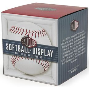 Softball Display Case Square Clear Softball Cube Memorabilia Display & Storage Sports Softball Display Box Holder