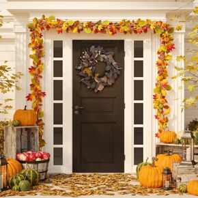 SAFAVIEH Home Collection 30-inch Decorative Artificial Magnolia Leaf & Fruit Wreath (Fully Assembled)