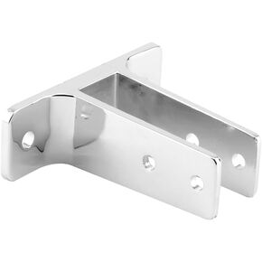 Sentry Supply 656-4021 Two Ear Wall Bracket, For 1 In. Panels, Zinc Alloy, Chrome Plated Finish (Single Pack)
