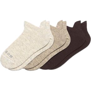 HUE Women's Merino Wool Warm Winter Tab Back Breathable Natural Temperature Regulating Athletic Socks 3 Pair Pack