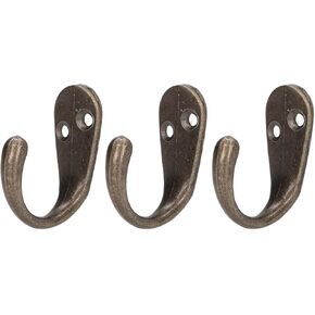 Vintage Wall Hooks, Decorative Practical Zinc Alloy Bronze Wall Hooks 20 Set Stable for Kitchen