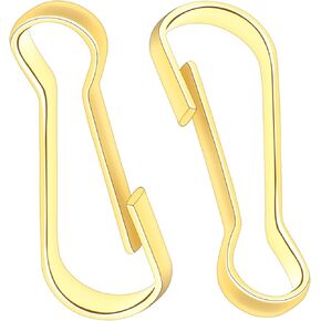 Mini Skater 0.63" Mini Metal Spring Hooks, Tiny Stainless Steel Lanyards Snap Clip Hooks, Keyring Accessory for Purse,Curtains,Jewelry Ring Craft and ID Card Key Chain Clip Parts(Light Gold, 200Pcs)