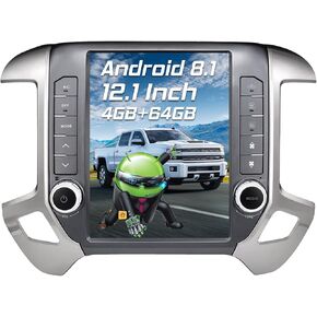 LINKSWELL GEN5 Radio Replacement for Silverado and Sierra 2014 to 2019 Android 9 T-Style Car Stereo 4+64GB Navigation 12.1 Inch Screen Head Unit Multimedia Player with Wireless CarPlay/HDMI