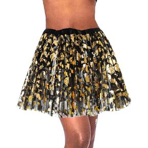 Halloween Tutu Skirt Women Tulle Tutus Adult Elastic Dance Skirts Layered Tutu for Easter Costume Performance Cosplay