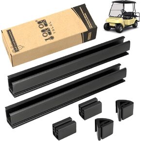 10L0L Golf Cart Windshield Retaining Clip Kit for Club Car DS and Precedent 1"x1" Tube, Include Windshield Sash Clips & Bottom Clips, Replace OEM 101444101 102005801