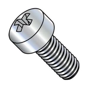 4-40 x 5/16 Phillips Fillister Head Machine Screw Fully Threaded Zinc, 100 PCS 0405FPL