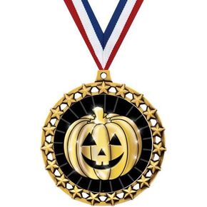 Crown Awards 2.5" Galaxy Star Pumpkin Shadow Gold Medal